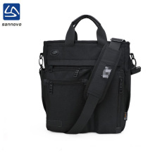 Customized laptop canvas leather shoulder men messenger bag